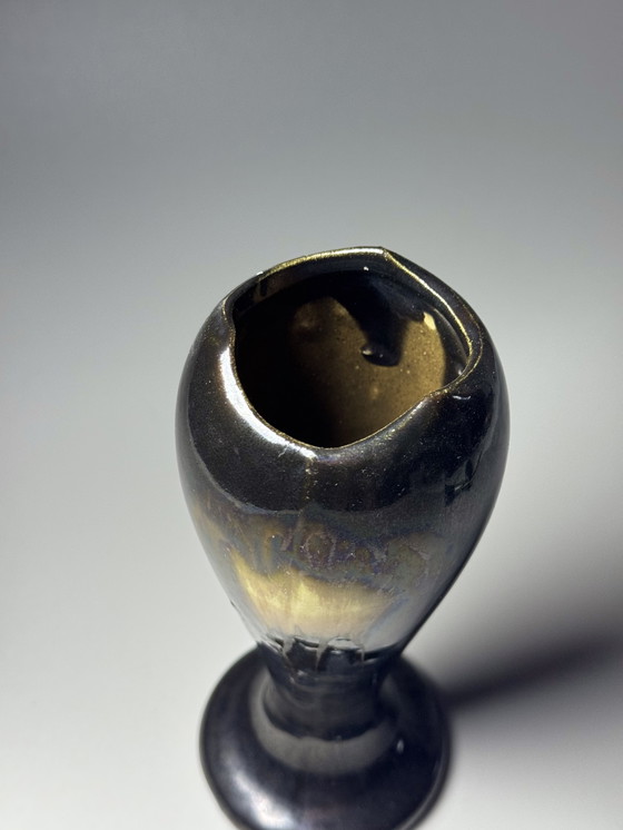 Image 1 of Set – Thulin, 1930s - Art Deco Drip-Glazed « Airain »