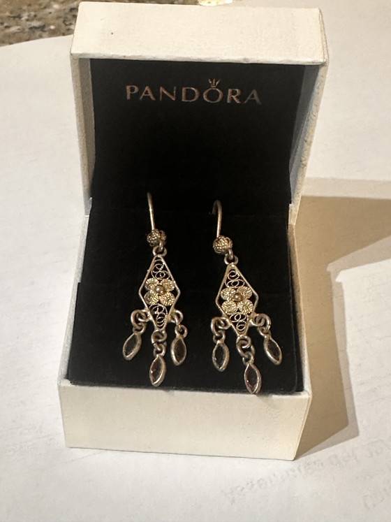 Splendidi Orecchini antichi argento – Decorazione, Glass, Silver (photo 7 of 7)