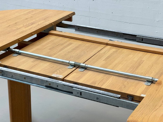 Image 1 of Mesa de comedor extensible de roble de Creation Suisse, años 70