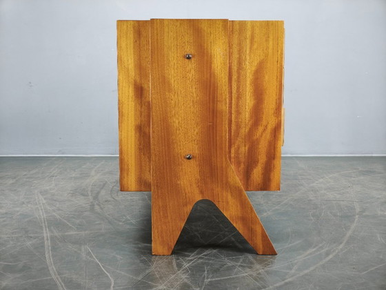 Image 1 of 1960s Czechoslovak Maple Sideboard with Drawers and Cabinet