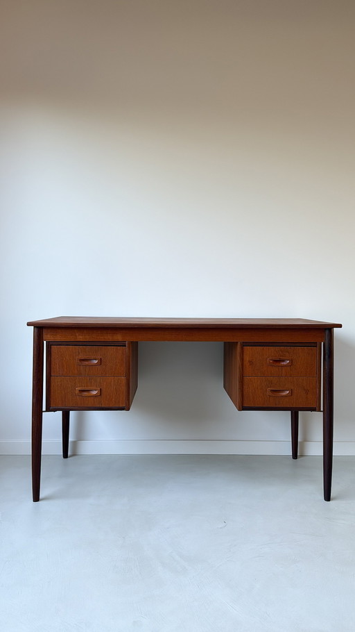 Vintage teak wooden desk