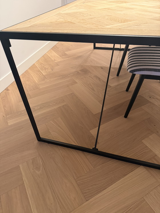 Mesa de comedor de madera y acero – Mesas de comedor, Wood, Metal (photo 3 of 5)