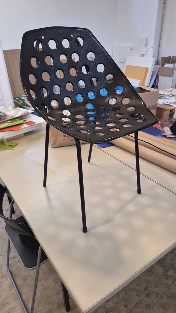 Image 1 of 6x sedie coquillage pierre guariche per meurop