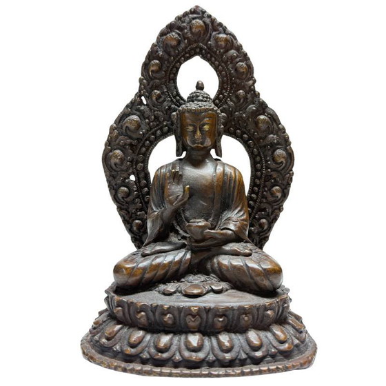 Set of 2 19th-century bronze Buddhas with traces of 24-carat gold – lot 462 – Sculpture (photo 2 of 29)