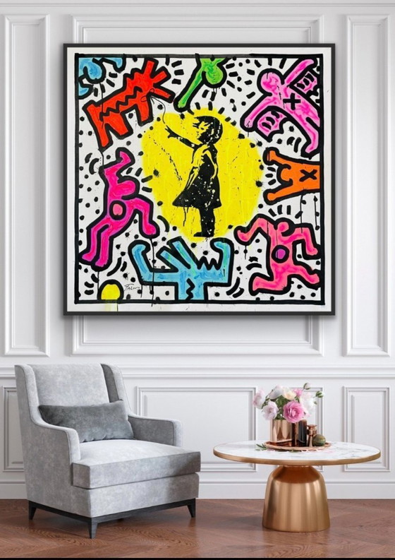 Image 1 of Banksy - Haring XL