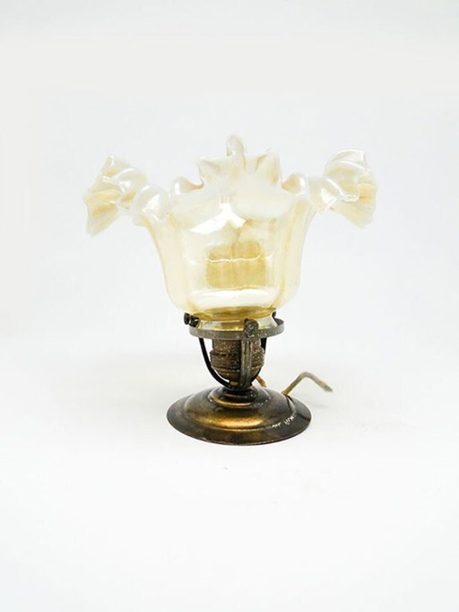 Early 20th Century Glass Pendant Lamp – hanglampen, Metal (photo 2 of 11)