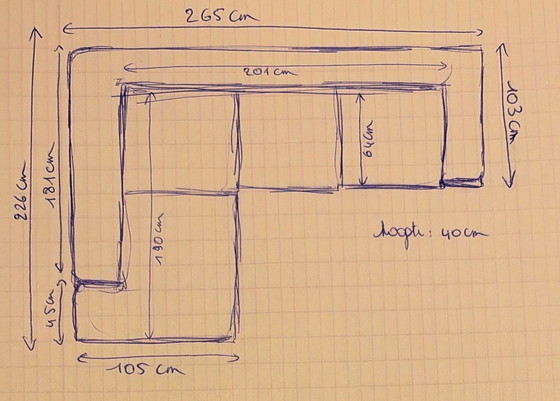Image 1 of Canapé en cuir de haute qualité