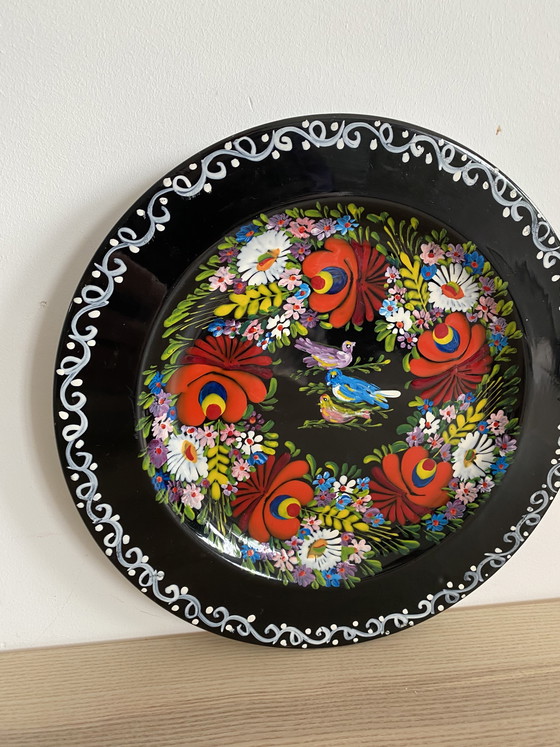 Image 1 of Ukrainian Petrykivka folk plate