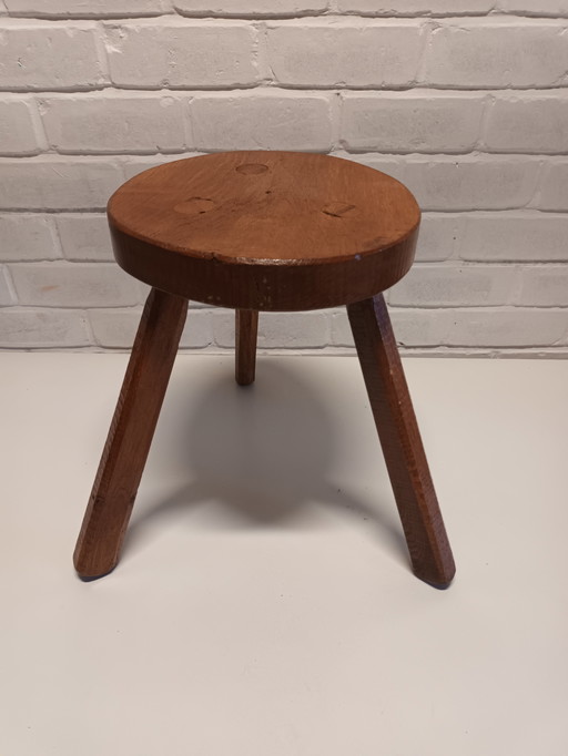 Wooden milk stool