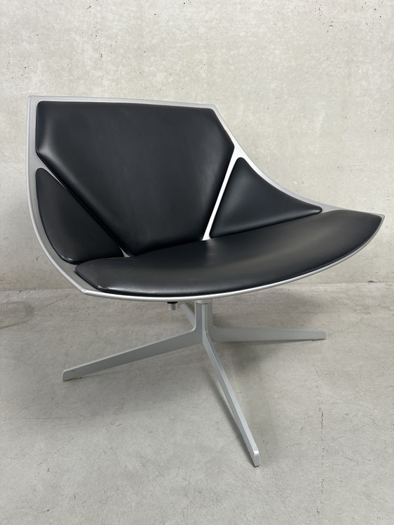Design space lounge zetel - Fritz Hansen – Draaistoelen, Fiberglass, Aluminium, Vintage (photo 11 of 15)