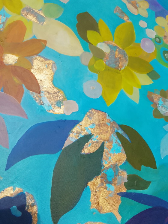 #Fields 147x97cm – joart, Paintings & Drawings, Gold, Canvas (photo 14 of 15)