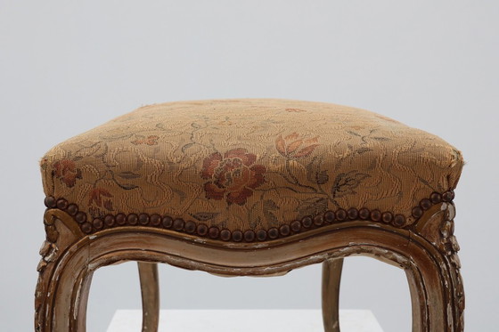 Image 1 of 19th Century French Louis XV style piano bench or stool