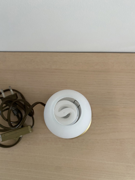 Image 1 of R.S.- Leuchten - tafellamp - kelklamp - melkglas - messing - 80's