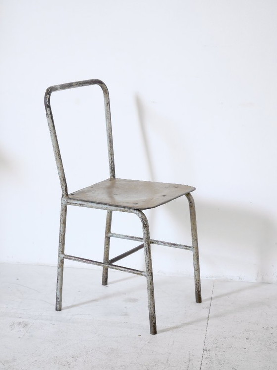 Art-Deco-Röhrenstuhl, 1920 – luterma, Esszimmerstühle, Metal (photo 3 of 15)