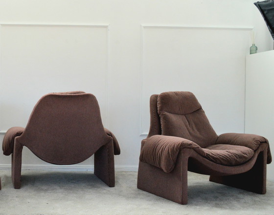 Image 1 of Paire de Fauteuils P60 par Vittorio Introini pour Saporiti Italia