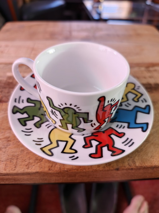 Keith Haring Cups and Saucers - Set of 6 (New) – servies, Porcelain (photo 2 of 6)