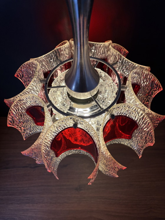 Image 1 of Lampada a sospensione vintage Marbach anni '60 (rossa, era spaziale)