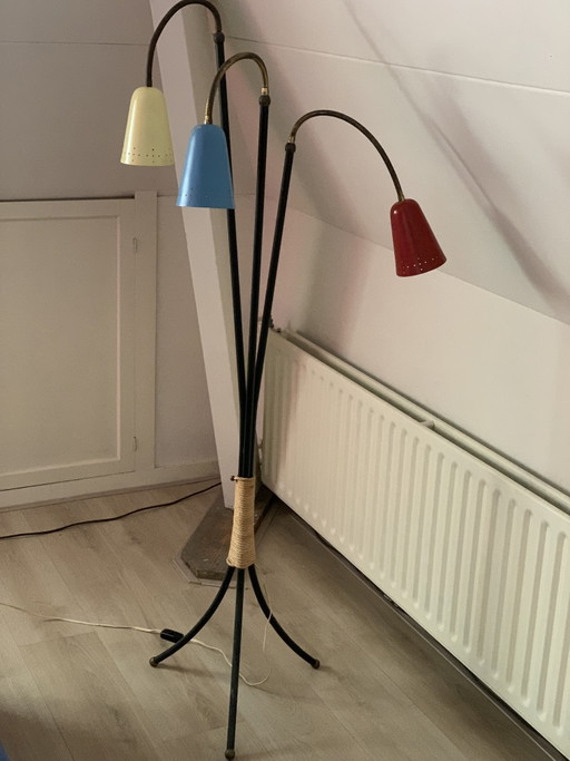 Hagoort Mid-Century Modern floor lamp 1950s