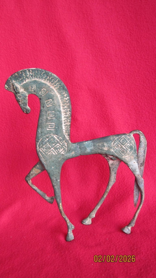 Coppia di bronzi geometrici greci