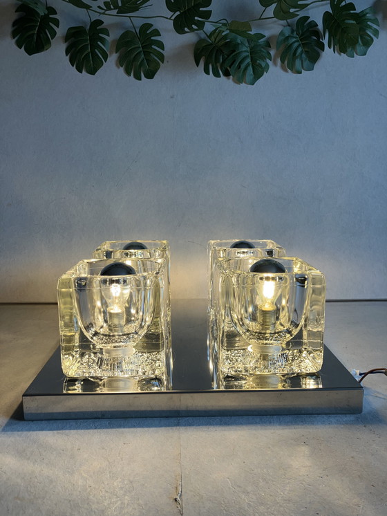 Image 1 of Peill & Putzler Plafonnier Ice cue lampe design vintage