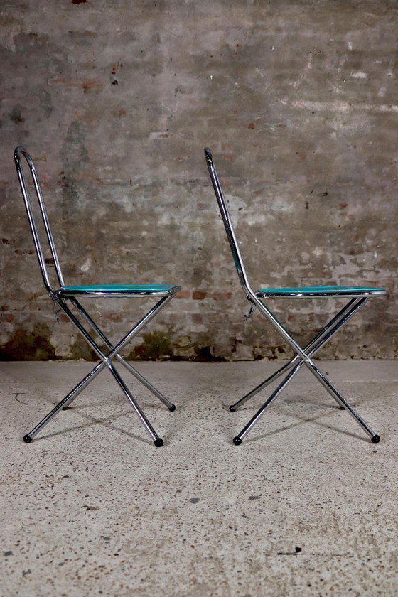 Image 1 of 2x Sedia pieghevole IKEA Isak - Niels Gammelgaard - 1989