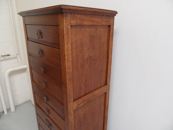 Image 1 of Antiek eiken ladekast