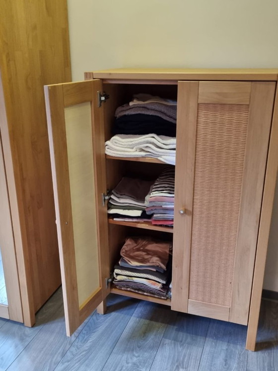 Image 1 of ¡Hülsta ahora! n.º 3: 2 armarios + 2 cómodas/aparadores altos de aliso macizo