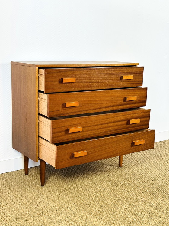 Image 1 of Scandinavian teak chest of drawers, 1960