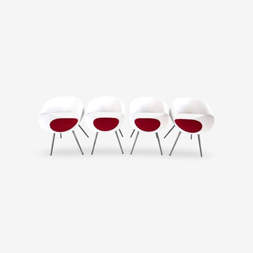 Set Of 4 Little Perillo Chairs ZÜCO Martin Ballendat Design Chair – fauteuils, Plastic, Metal