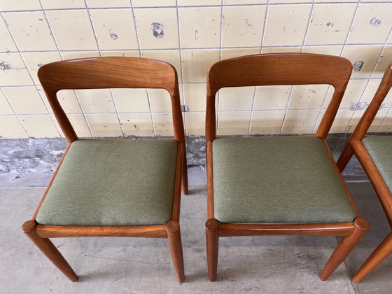 Set di quattro sedie scandinave – Sedie da pranzo, Textile, Wood (photo 2 of 6)