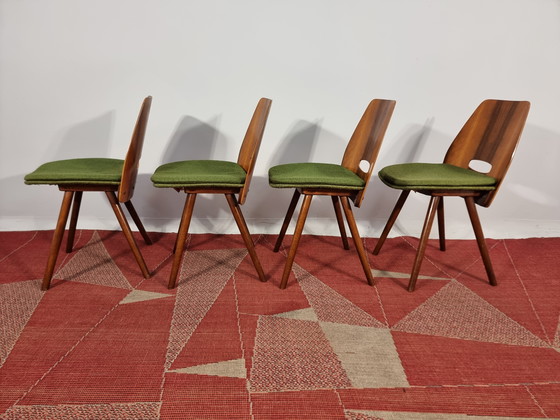 Image 1 of Vintage eetkamerstoelen 1970, set van 4