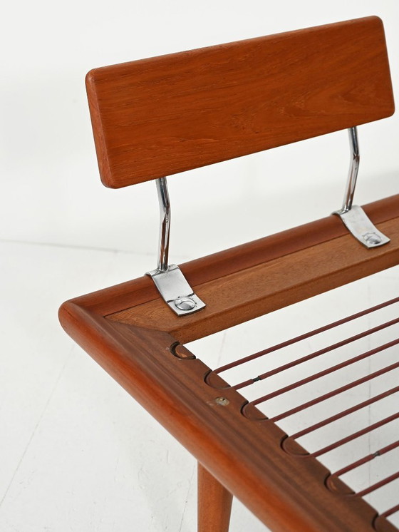 Image 1 of Teakhouten bank "Minerva" met armleuningen van France & Søn