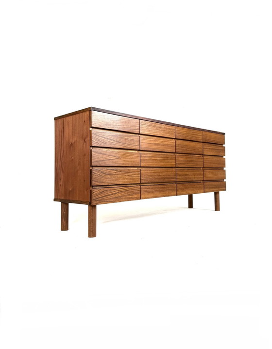 Image 1 of Vintage teakhouten sideboard met lades, jaren ‘60