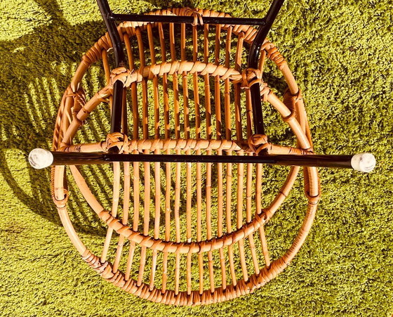 Image 1 of Pair of small rattan Noordwolde armchairs ~ Vintage 60s