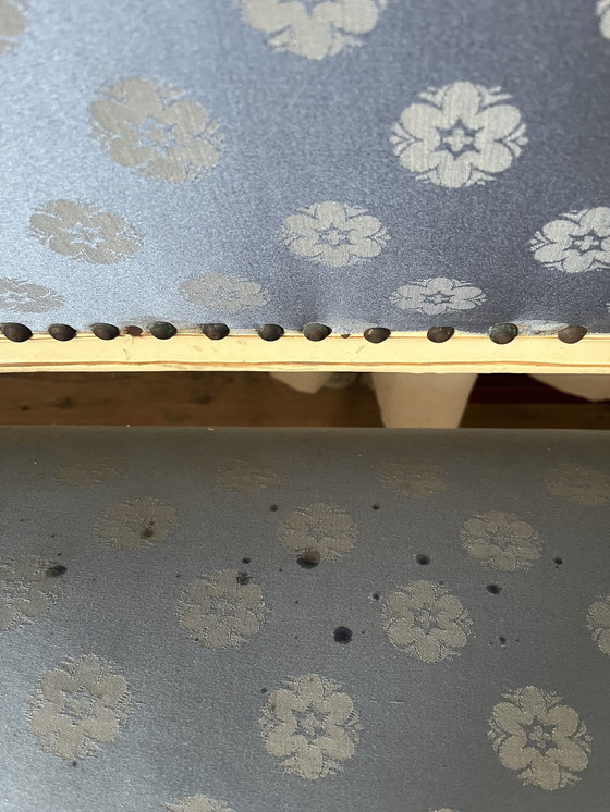 Image 1 of Hermoso banco Luis XV de estilo barroco clásico antiguo de madera tallada