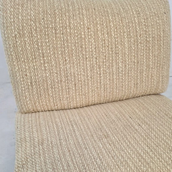Image 1 of set van 2 fauteuil Carl Straub 60s brutalist modulair wol bekleding
