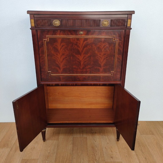 Image 1 of Antieke Mahoniehouten Secretaire in Empire-stijl