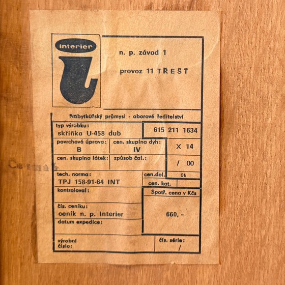 Image 1 of Sideboard U458 by Jiří Jiroutek