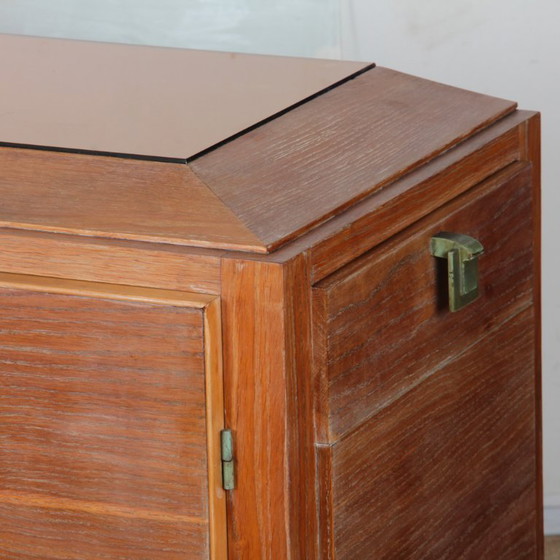 Image 1 of Whitewashed oak sideboard, French work from the 1940s