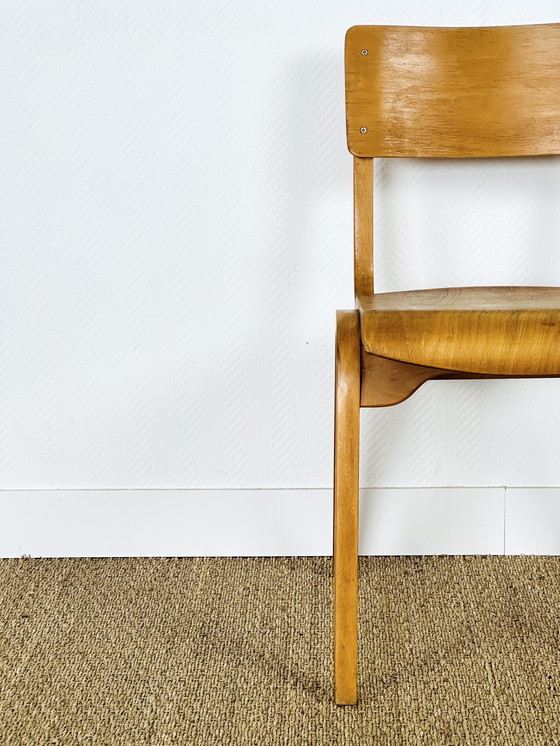 Image 1 of 2 Schulstühle aus Buche 1960