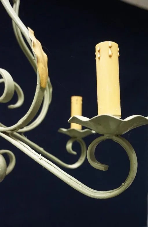 Chandelier. Polychrome metal. (photo 3 of 4)
