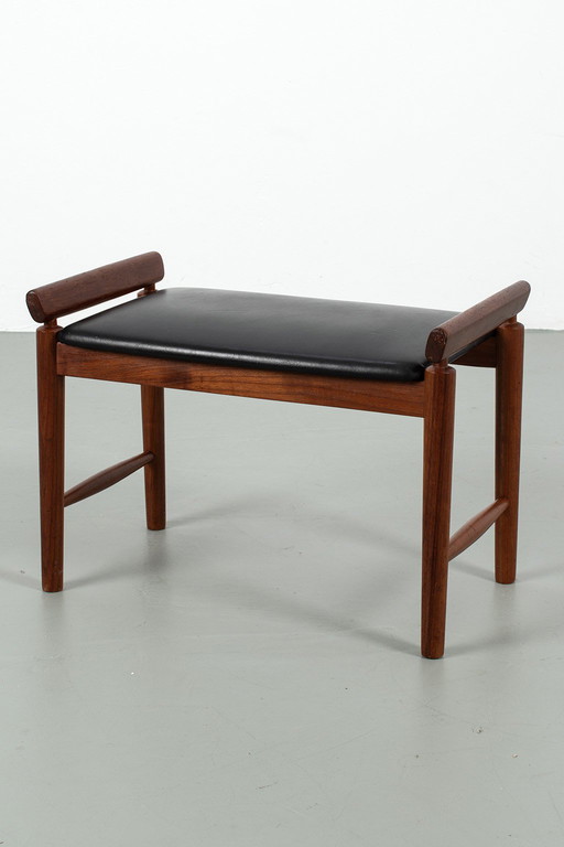 Dänischer Teakholz-Fußhocker