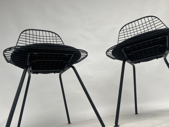 Image 1 of Two Vitra Eames Wire Chair DKX-5 chairs set