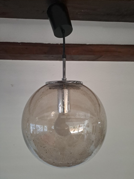Limburg Globe Lamp Pendant Light Smoked Glass – Glashütte Limburg, Pendant lamps, Metal (photo 2 of 11)