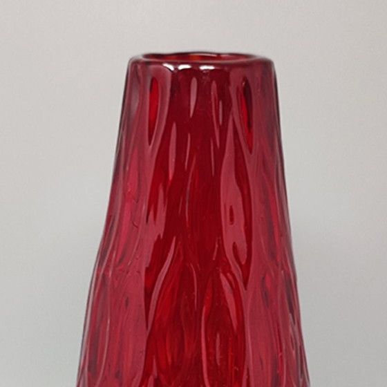 Image 1 of Precioso jarrón rojo de cristal de Murano de la década de 1960 de Ca dei Vetrai, fabricado en Italia.