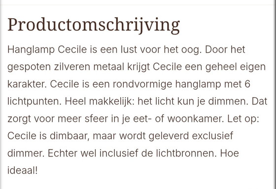 Image 1 of Suspension « Cecile » de Goossens