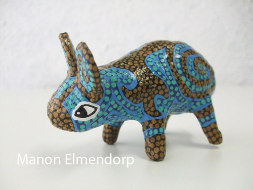 Figura de animal de fantasía n.º 25 100 % hecha a mano