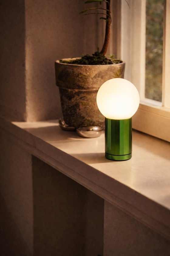 Image 1 of TURN ON TABLE LAMP GREEN / HAY