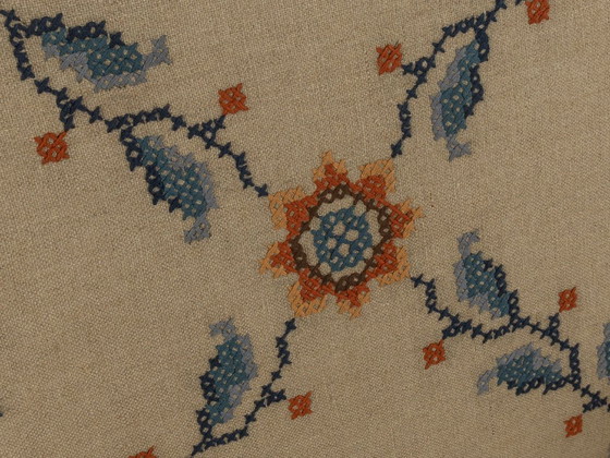 Image 1 of Fauteuil met bloemenpatroon, 1950