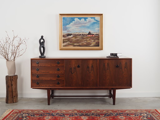 Peinture "Le village dans les nuages", design scandinave, années 1970